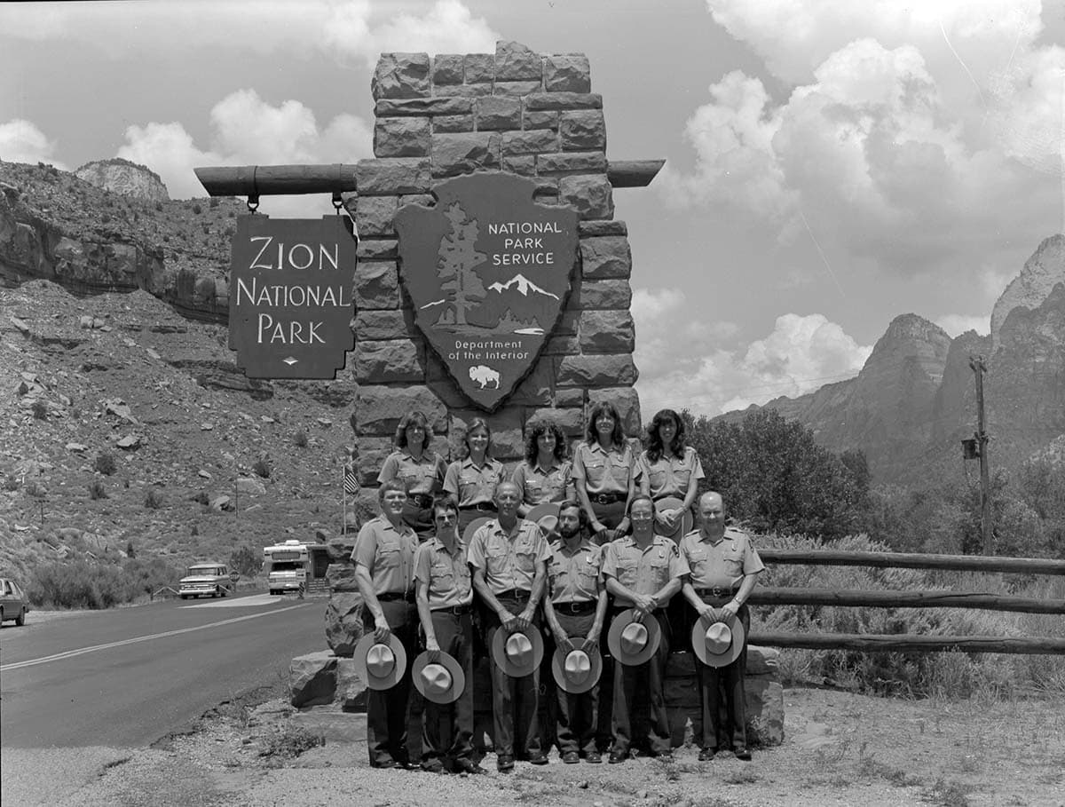 Personnel, 1982- naturalist division. ; ZION Museum and Archives Image ZION 10554 ; ZION 10554 (2520a3c7b80744f58ebae0112950ada8).jpg