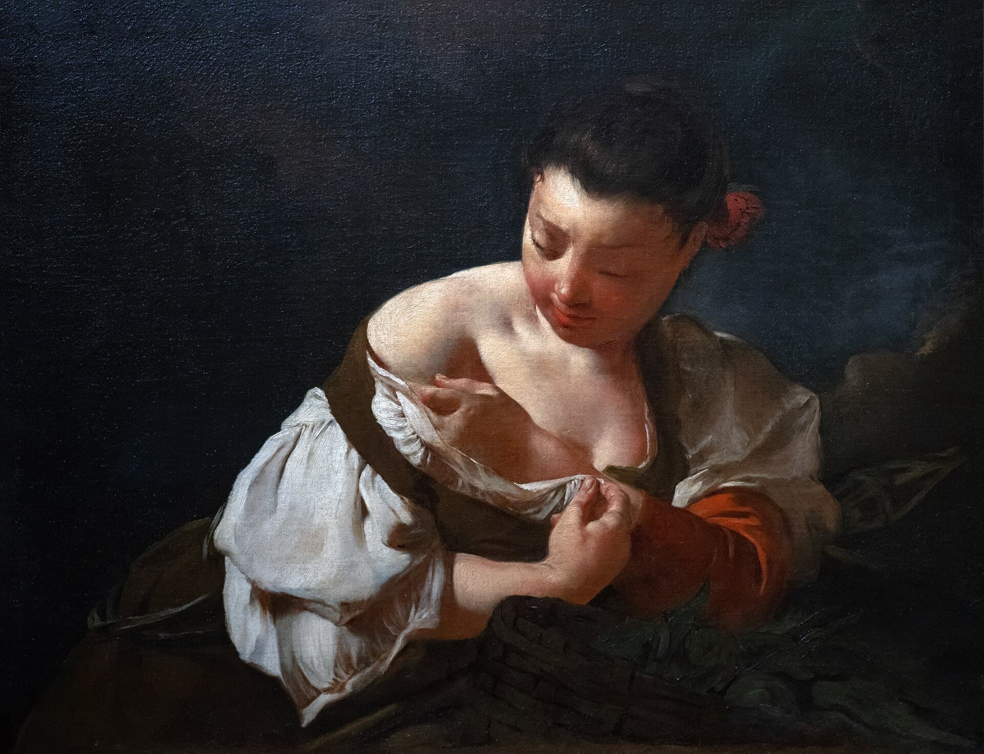 Contadina che si spulcia (1720-25) - Giambattista Piazzetta - Boston, Museum of Fine Arts, Ernest Wadsworth Longfellow Fund.jpg
