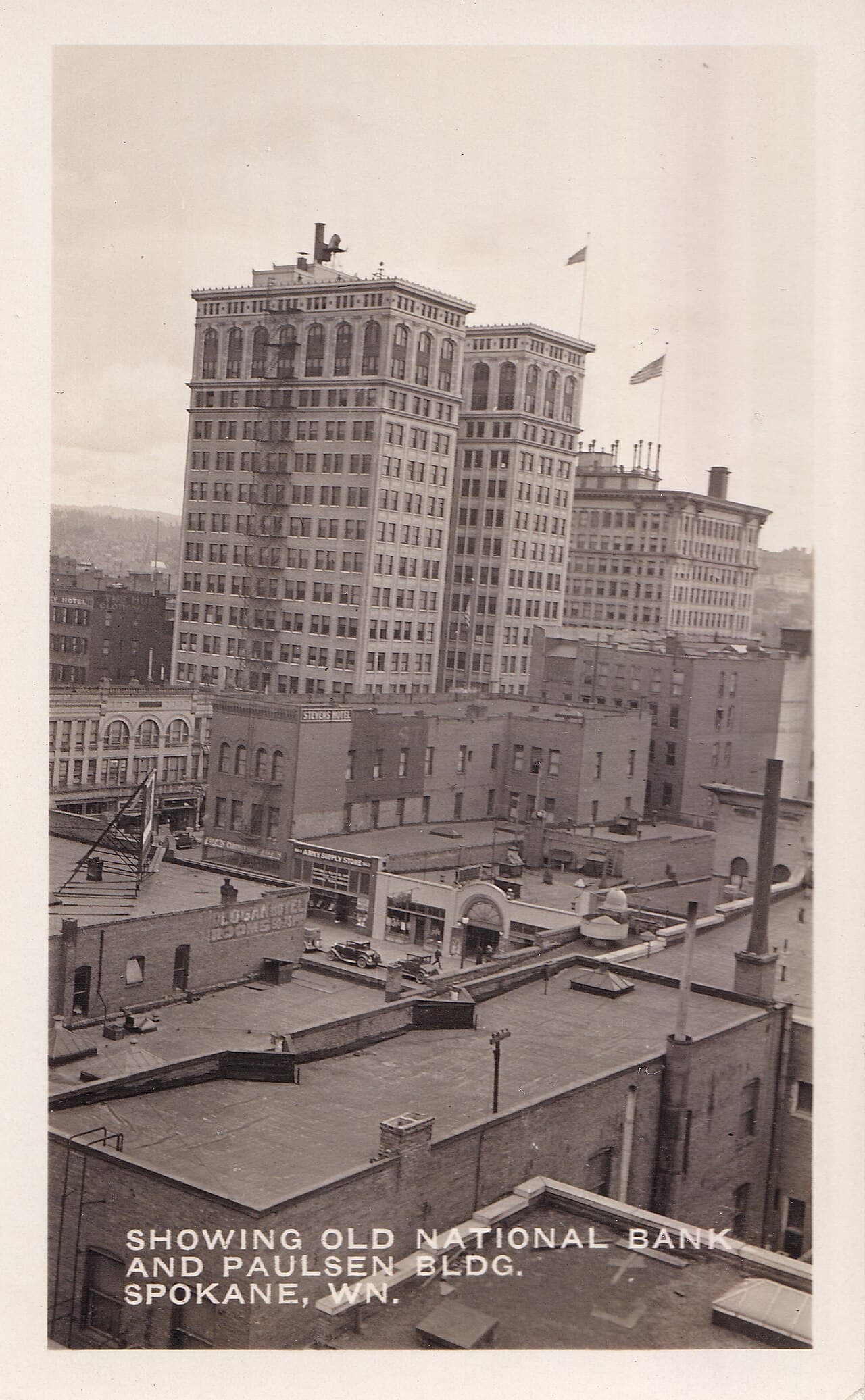 Old National Bank & Paulsen Buildings, Spokane, Washington, ca1926.jpg