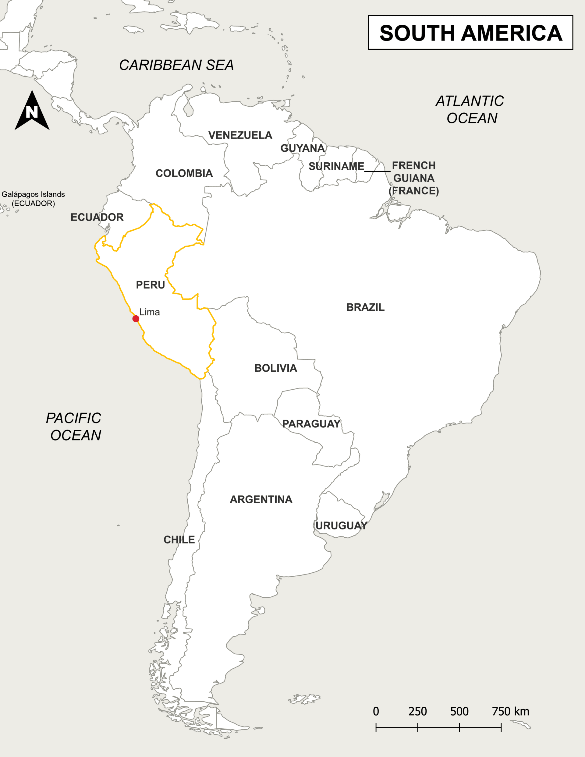 Peru Map with Capital - South America.png
