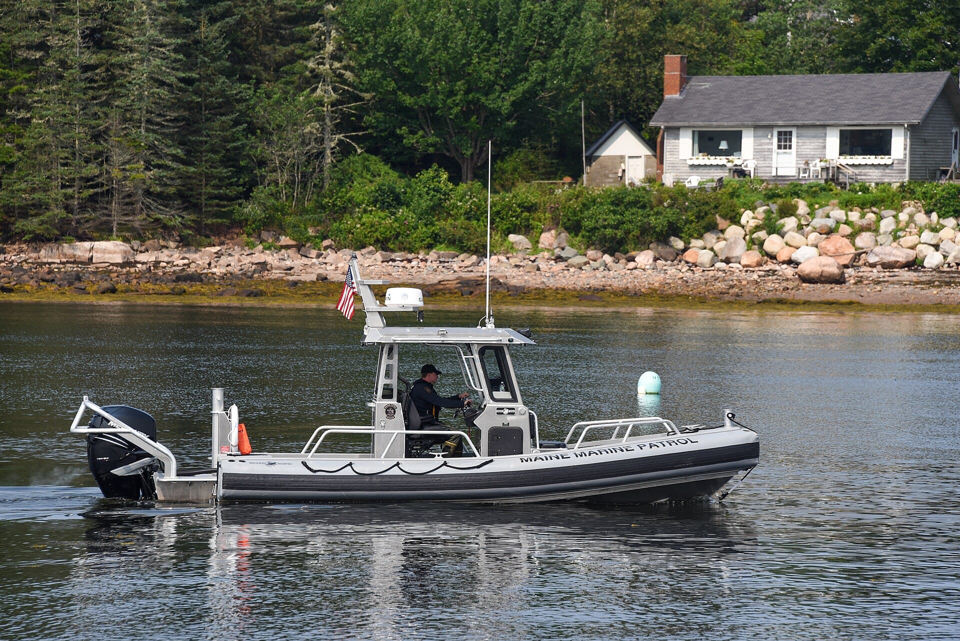 2021-07-20 Maine Marine Patrol Boat at Winter Harbor ME USA.jpg