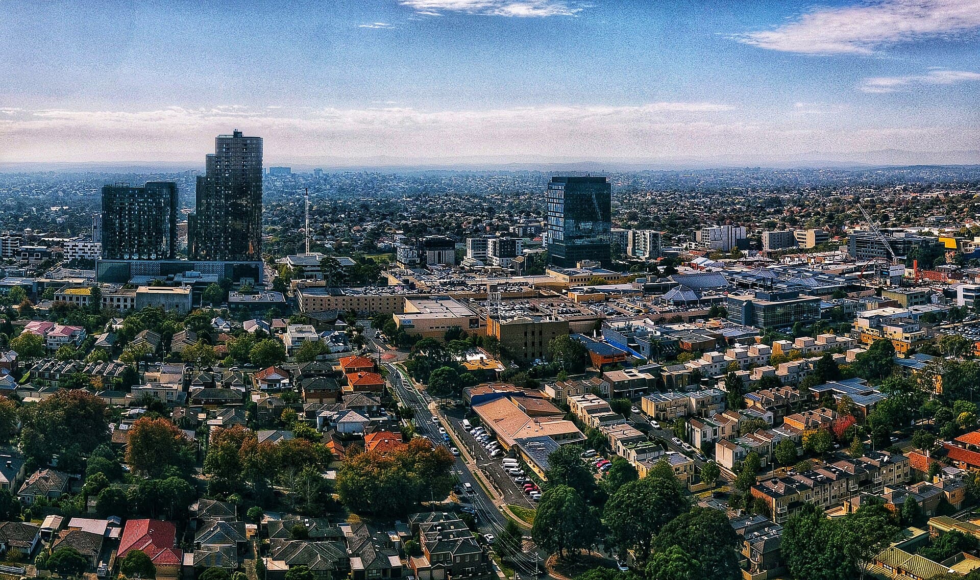Aerial panorama of Box Hill, taken from Surrey Park. Taken April 2018.jpg